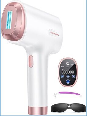 Professional White & Rose Gold IPL Hair Removal Device